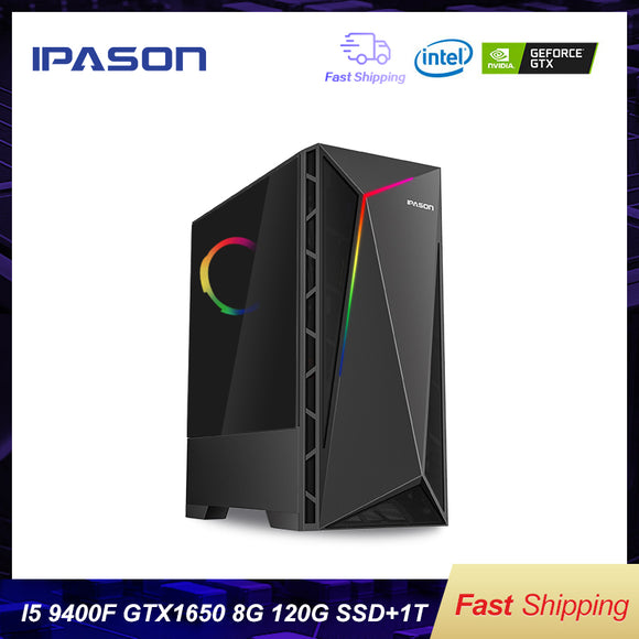 Intel Desktop Gaming PC P18 i5 9400F GTX1650 4G Upgrade into GTX1060 3G/1T+120G SSD / 8G DDR4 RAM gaming  assembly computer PC