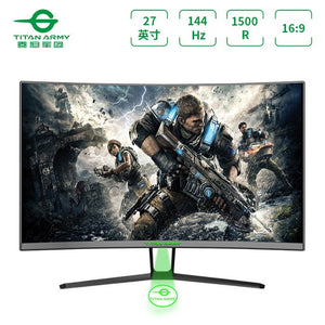 TITAN ARMY n27sqplus computer monitor 1500r curved screen 2k144hz game monitor HD office LCD